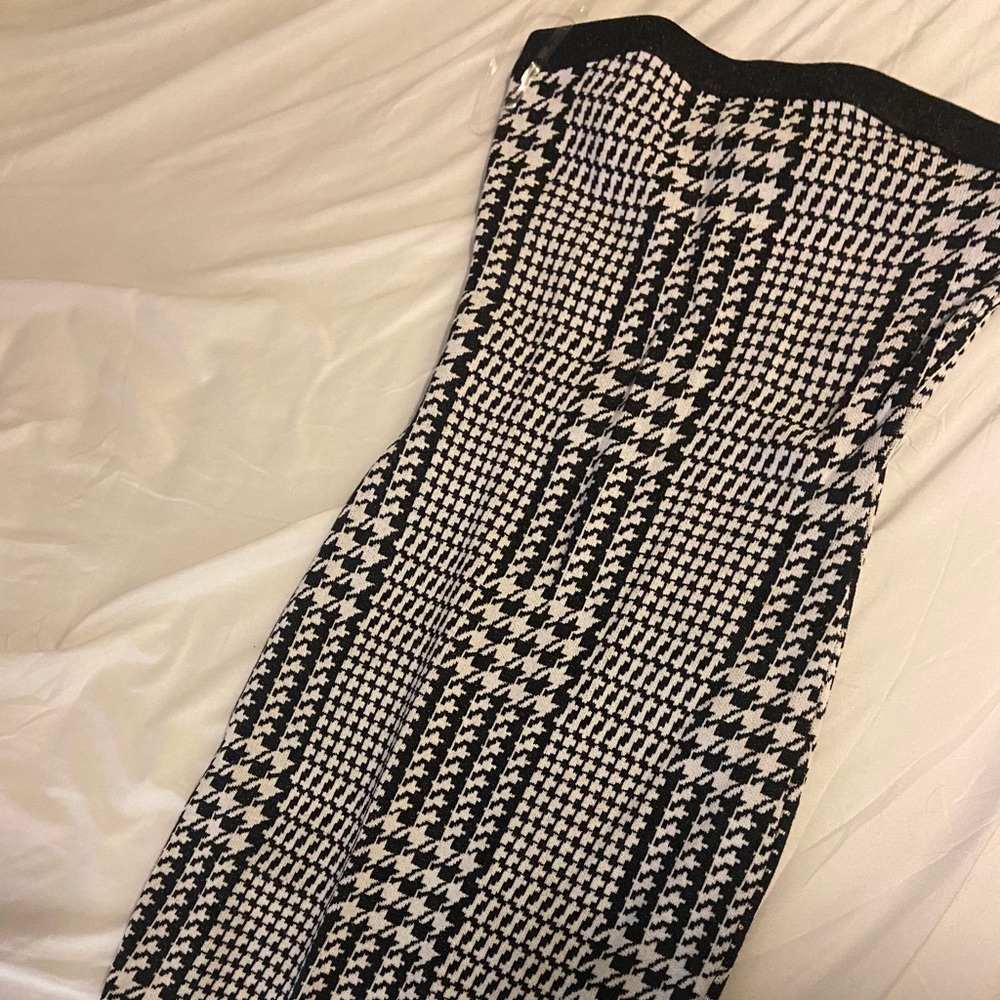 Brand new Glitter and houndstooth tube dress